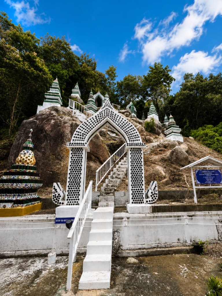 Stairs of the bottle temple next to Su's House