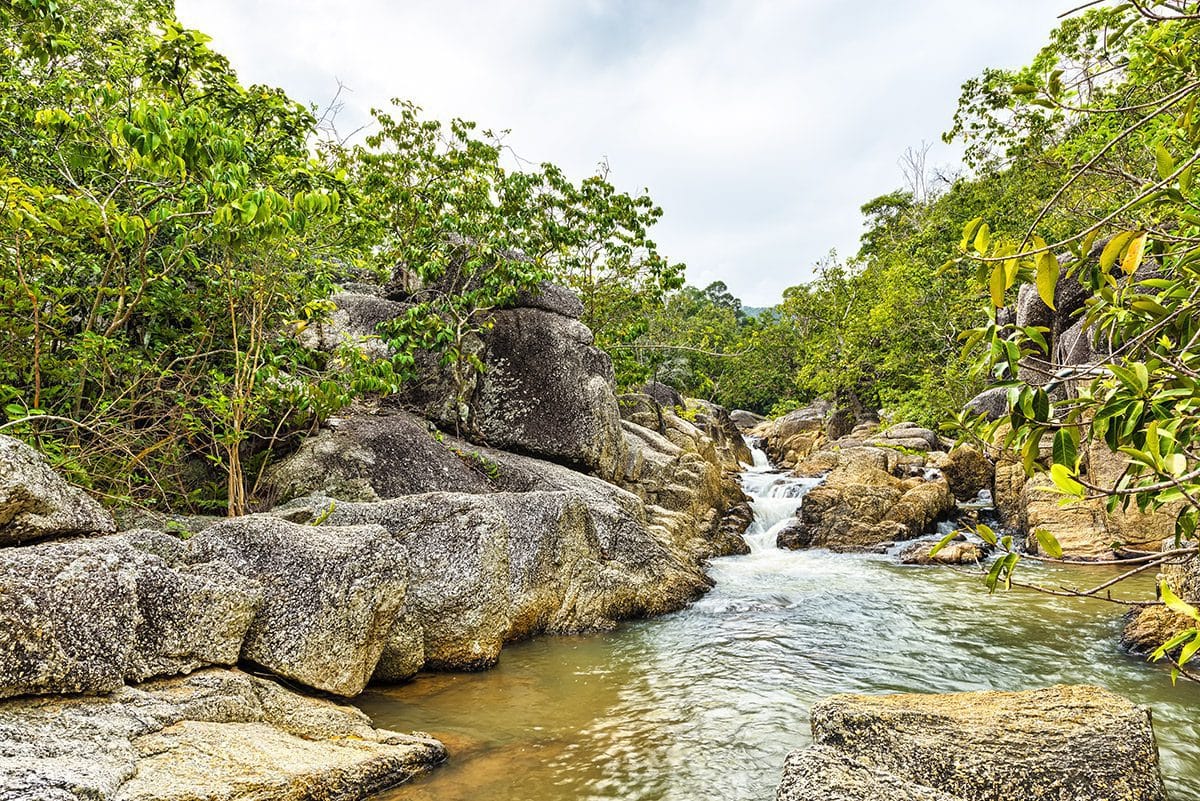 Than Sadet waterfall in the national park near Thong Nai Pan