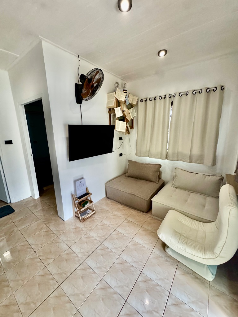2-bedroom house — living room with two sofas